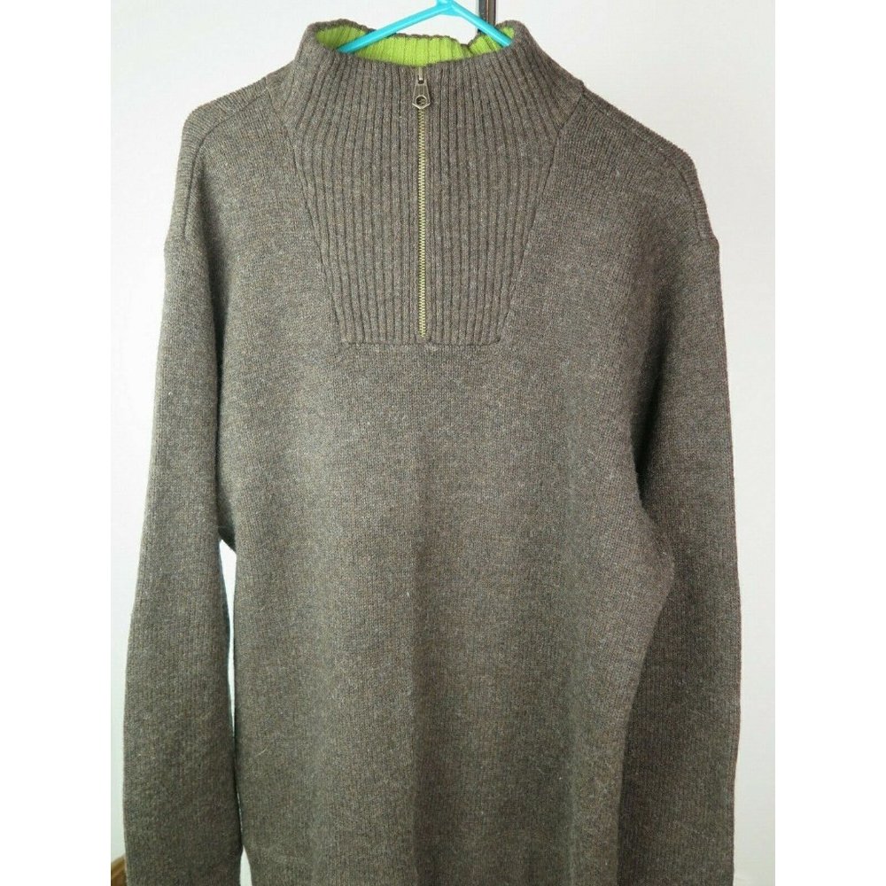Gap Mens 1/4 Zip Pullover Mock Neck Lambs Wool